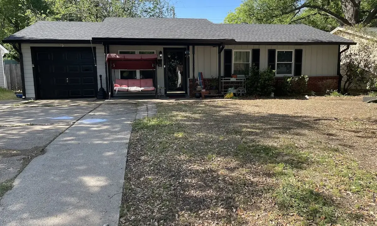 Wind Damage Roof Repair crew at work on a residential roof in Nolanville